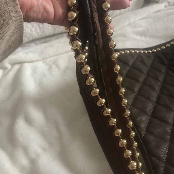 Big Buddha Georgie Dark Brown Quilted Handbag - Picture 7 of 8